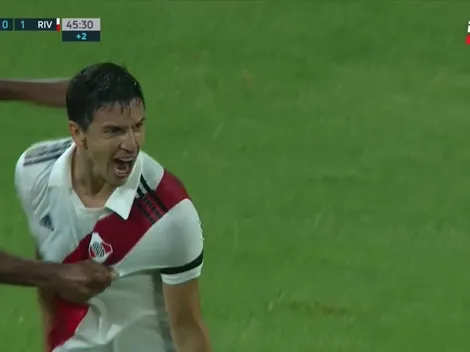 VIDEO | ¡Volvió con todo! Nacho Fernández sacó un tremendo fierrazo para que River gane en Santiago