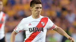 Matías Kranevitter enseñó su tobillo.