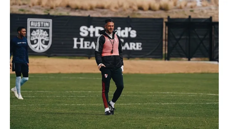 Martín Demichelis sigue trabajando.