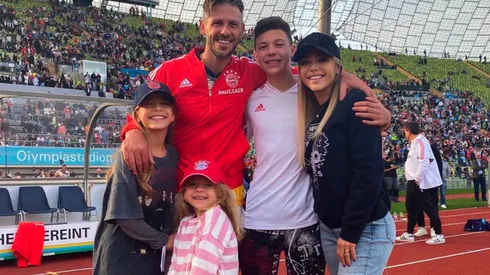 Martín Demichelis y su familia