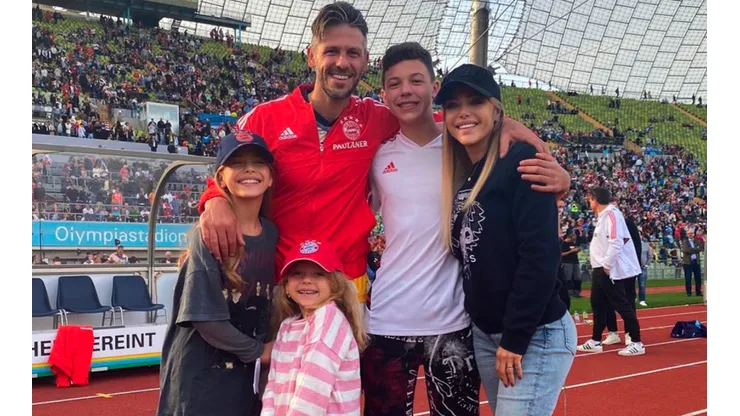 Martín Demichelis y su familia