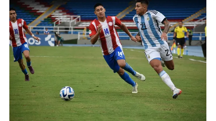 Con un intenso final, Argentina cayó ante Paraguay en su debut en el Sudamericano sub20