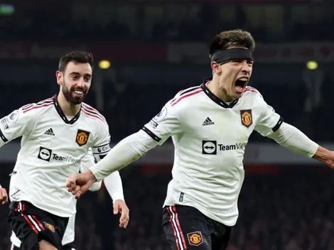 El eufórico tuit del Manchester United tras el gol de Lisandro Martínez