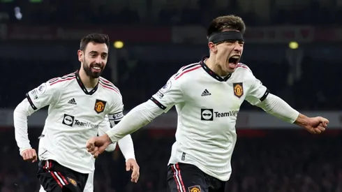 El eufórico tuit del Manchester United tras el gol de Lisandro Martínez