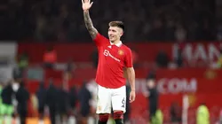 Lisandro Martínez con la camiseta de Manchester United.