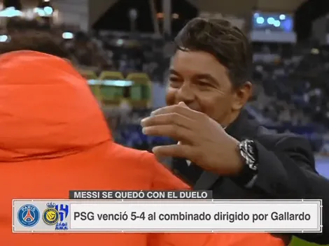 VIDEO | Gallardo se encontró a Neymar y le hizo una pregunta que quedó captada en cámara