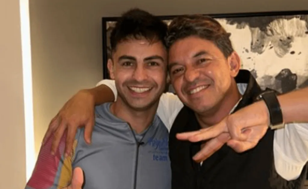 Pity Martínez y Marcelo Gallardo.