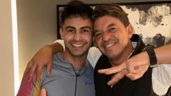 ¿Cargada para Boca? El gesto de Gallardo en su foto con el Pity Martínez