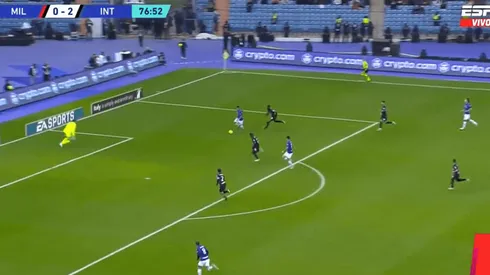 VIDEO | Golazo y festejo a lo Messi de Lautaro Martínez en la Supercopa ante el Milan