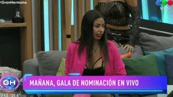 Daniela fue la que hizo la nominación espontánea en Gran Hermano.