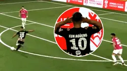 VIDEO | El Kun Agüero volvió al fútbol con un golazo y festejó como Messi y Román