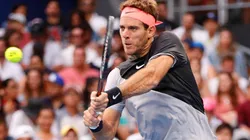 Juan Martín Del Potro disputando el Australian Open 2018.