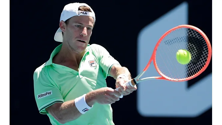 Diego Schwartzman durante su participación en el Australian Open 2023.