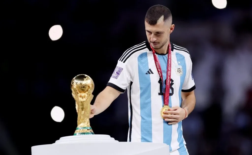 Guido Rodríguez, campeón del mundo con la Selección Argentina.
