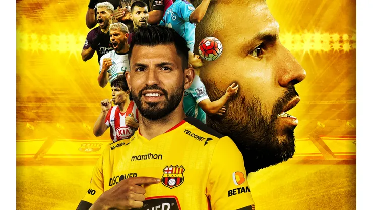 Kun Agüero jugará un amistoso con Barcelona SC