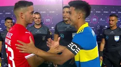 Ivan Marcone y Pol Fernández, capitanes de Independiente y Boca respectivamente.