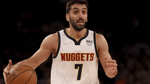 Facundo Campazzo cuando todavía jugaba en Denver Nuggets.