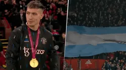 VIDEO | Con bandera incluida: el imponente recibimiento de Manchester United a Lisandro Martínez