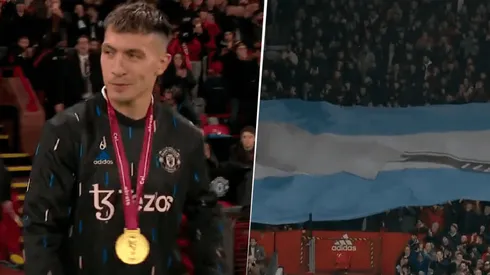 VIDEO | Con bandera incluida: el imponente recibimiento de Manchester United a Lisandro Martínez