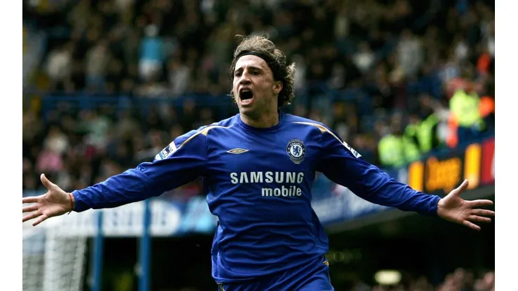Hernán Crespo, una de las caras argentinas que vistieron la camiseta de Chelsea a lo largo de su historia.