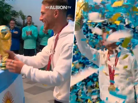 VIDEO | El mejor recibimiento de todos: la bienvenida a Mac Allister en Brighton