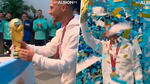 VIDEO | El mejor recibimiento de todos: la bienvenida a Mac Allister en Brighton