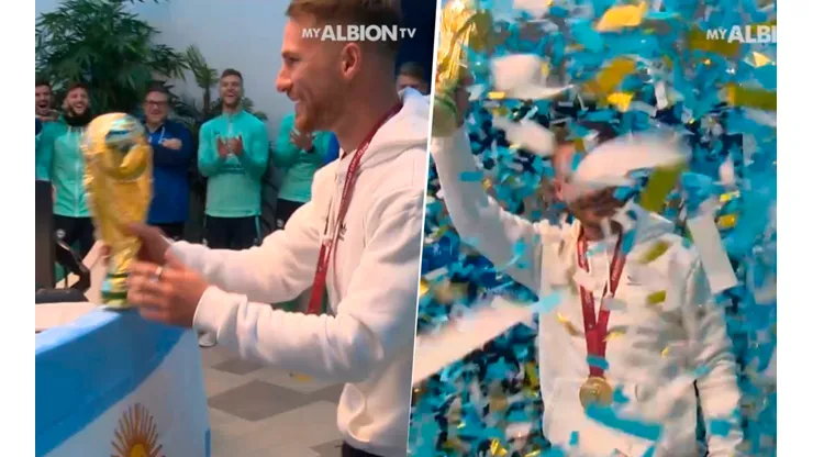 VIDEO | El mejor recibimiento de todos: la bienvenida a Mac Allister en Brighton