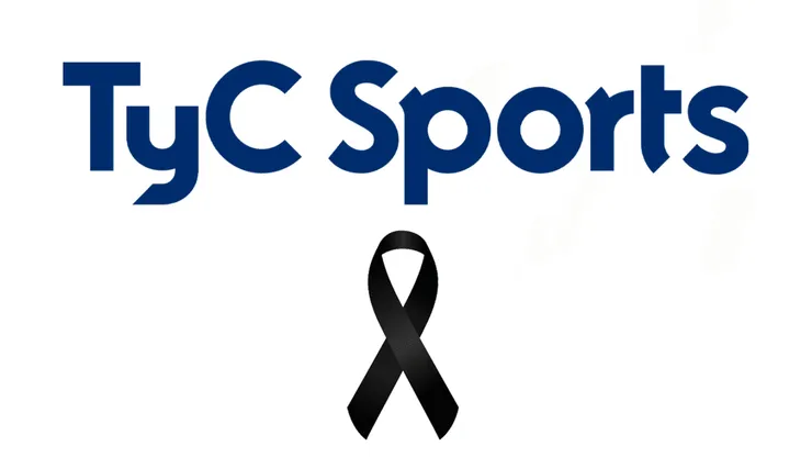 TyC Sports exhibe un lazo negro de luto en su programación televisiva