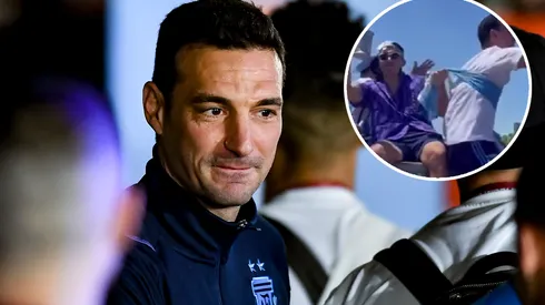 Es viral: el inédito video de Scaloni en el micro de los festejos que posteó Acuña por año nuevo