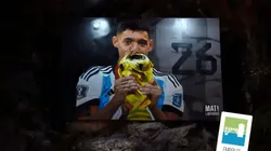 El mural de Nahuel Molina en Embalse.