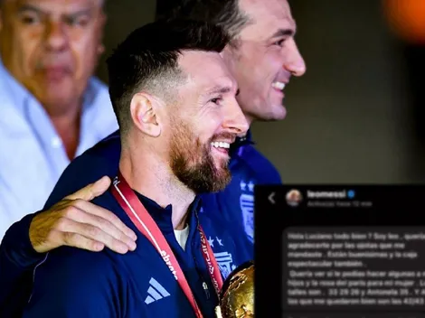 "¿Todo bien? Soy Leo": Messi les mandó un mensaje pidiéndoles mercadería y se hizo viral