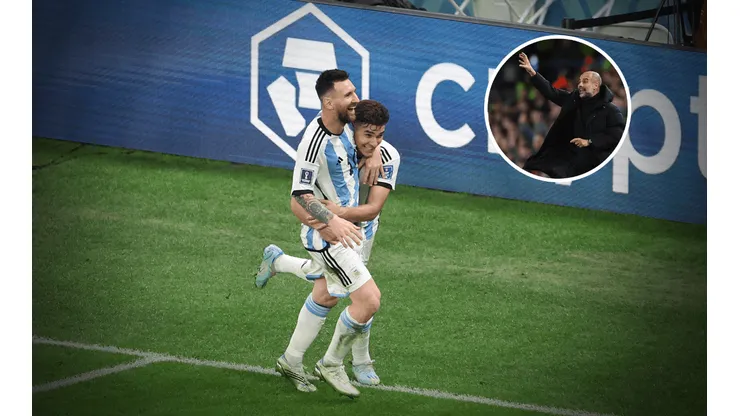 Pep Guardiola elogió a Julián Álvarez comparándolo con Messi