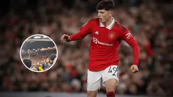 VIDEO | Lo aman: el canto que los hinchas del Manchester United le dedicaron a Garnacho