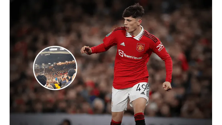 VIDEO | Lo aman: el canto que los hinchas del Manchester United le dedicaron a Garnacho