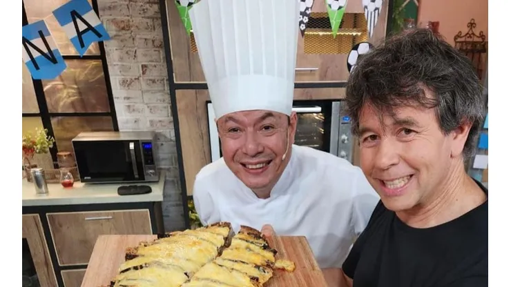 El Chino de "Qué Mañana!" junto a Ariel Rodríguez Palacios.