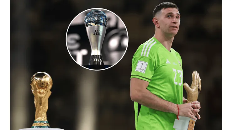 Dibu Martínez, uno de los apuntados por la FIFA para llevarse el premio The Best.