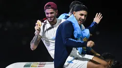 La llamativa vestimenta de De Paul para disfrutar de la Navidad con "la que fabrica motores"