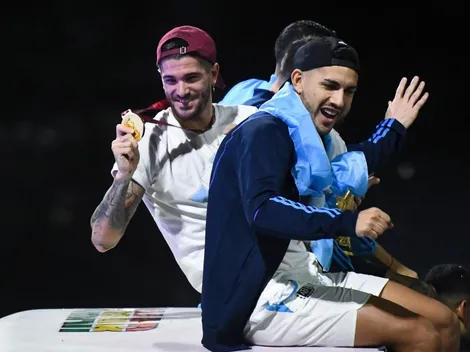 La llamativa vestimenta de De Paul para disfrutar de la Navidad con "la que fabrica motores"