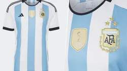 La camiseta actualizada de la Selección Argentina tras la conquista del Mundial de Qatar 2022