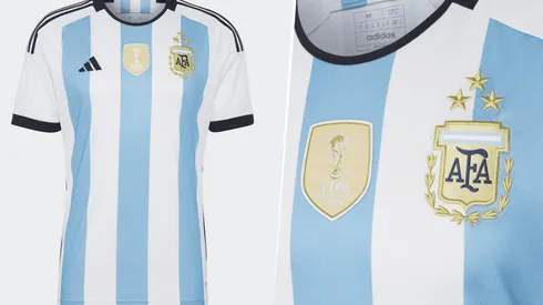 La camiseta actualizada de la Selección Argentina tras la conquista del Mundial de Qatar 2022