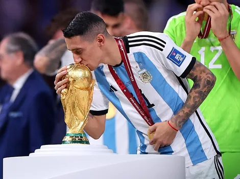Impresionante: Di María mostró cómo quedó su tatuaje de la Copa del Mundo