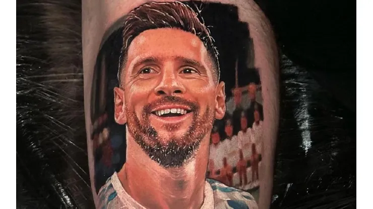 Uno de los tatuajes de Lionel Messi