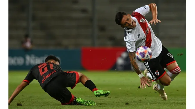 El momento de la lesión de Matías Kranevitter.
