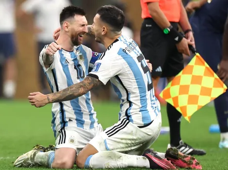 El emotivo mensaje de Paredes para Messi: "Te amo"