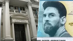 El Banco Central y el billete de Lionel Messi.