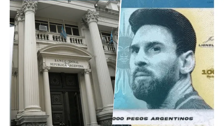 El Banco Central y el billete de Lionel Messi.