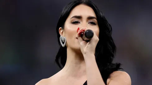 Lali cantó el himno en la FINAL del Mundial 2022.