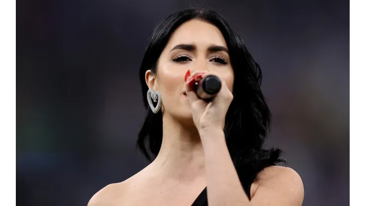 Lali cantó el himno en la FINAL del Mundial 2022.