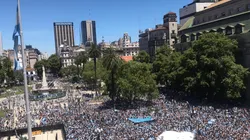 La Plaza de Mayo esperando a los campeones