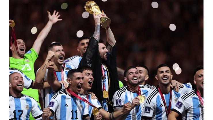 El plantel de la Selección Argentina campeón del Mundial de Qatar 2022